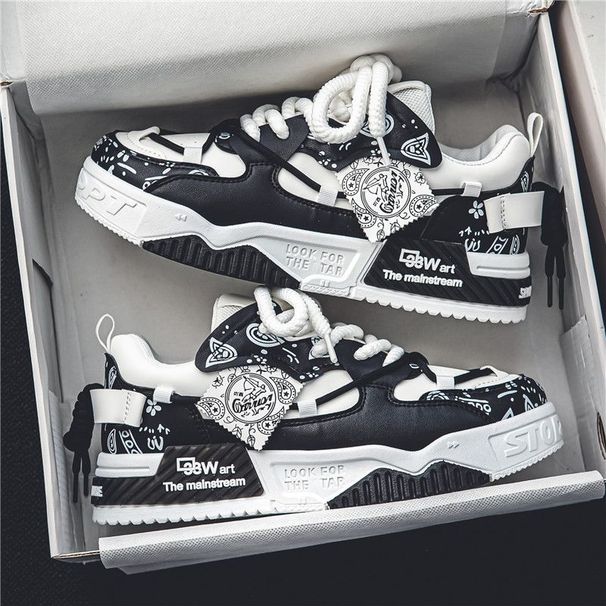 Men's Casual Sneakers With Thick Sole For Summer - Lightweight Breathable Slip-On Shoes, Fashionable Round Toe Design, Comfortable For Daily Wear_voghion.com