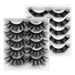 False Eyelashes Eyelashes Hit 5 Pairs Of Fried Hair Messy Thick Hard Stem False Eyelashes Natural Multi Layer Cross Mink Hair_voghion.com