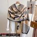 Trendy Casual Retro Frauen Colorblocking Pentagramm Coldproof Warme Herbst Neueste 2023 Faux Kaschmir Oberbekleidung Schal Schal_voghion.com