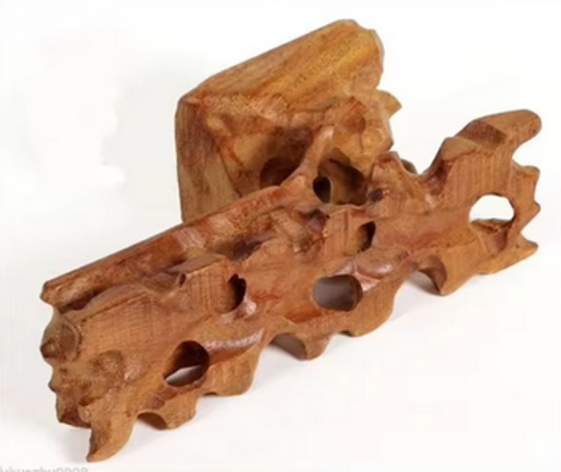 Hard Wood Crafted 2 Tiers High Low Display Stand For Teapot Cup Figurine Etc_voghion.com