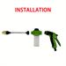1pc Portable High-pressure Car Wash Gun Quick Connection Adapter - Multi-function Garden Hose Nozzle - Adjustable Thickening Rod Spray_voghion.com