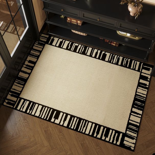 Home Textile Entrance Door Mat French Cream Style High End Entrance Door Mat Foyer Porch Door Mat Home Light Luxury Carpet_voghion.com