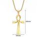 Antico Egitto Ankh Croce Ciondolo Ciondolo Oro Argento Colore Acciaio Inossidabile Amuleto Collane per Donne Uomini Gioielli Egiziani Regali_voghion.com