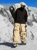 Unisex Waterproof Windproof Snow Pants With Multiple Pockets - Lightweight & Durable For Skiing & Outdoor Activities_voghion.com