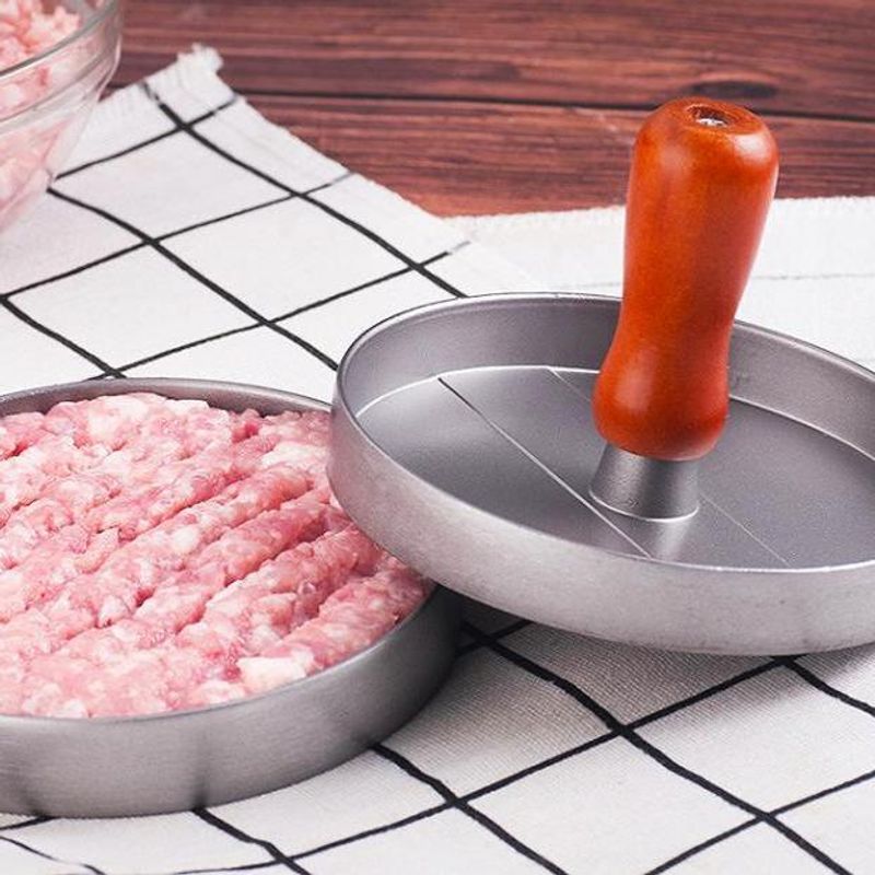 Manual Set Patty DIY Hamburguesa Molde Prensa de Carne_voghion.com