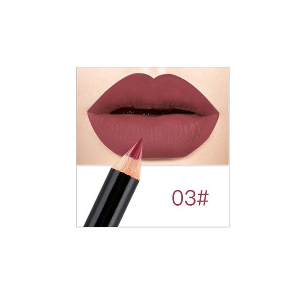 Beat one to threeNude Matte Lipstick Pen Retouching waterproof lip liner 12 colors available_voghion.com
