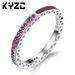 Trendy Hot-Selling Silver Shiny Heart Inlaid Resin Enamel Versatile Wedding Diamond Ring_voghion.com