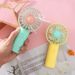 New Handheld Mini USB Rechargeable Portable Small Electric Fan Cute Two-tone_voghion.com