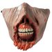 Halloween Horror Bloody Zombie Sharp Teeth Half Face Mask_voghion.com
