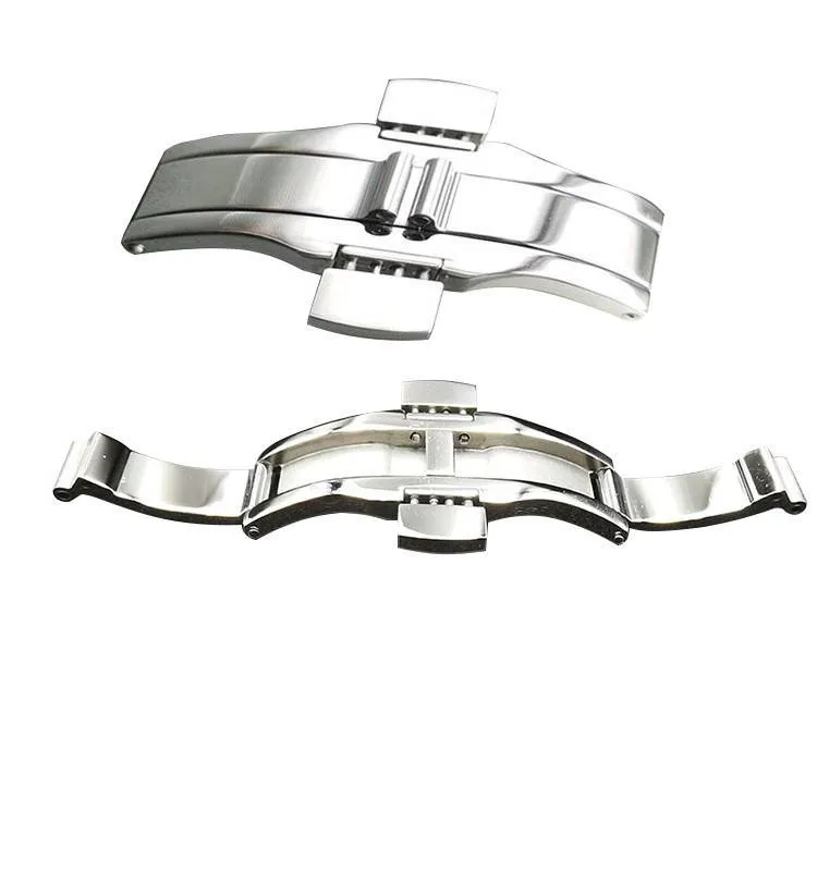 T41 pulksteņa sprādze Nerūsējošā tērauda dubultspiedes loks T035 pulksteņa sprādze Četru torija dubultspiedes siksnas savienojuma sprādze_voghion.com