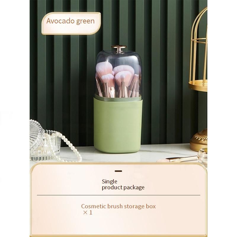 Caja de almacenamiento de cosméticos ligera y lujosa, resistente al polvo, para escritorio, tocador, lápiz labial, cepillos para el cuidado de la piel_voghion.com