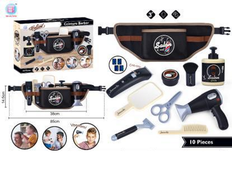 Mother & Kids Professional Pretend Play Hairdresser Kit Kids Realistic Styling Salon Toy Set With Scissors & Accessories Role Play Gift_voghion.com