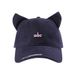 Unique Design Cat Ear Hat Women, Trendy Hip-Hop Street Style Baseball For Men, Face-Slimming Sunshade Duckbill Cap_voghion.com