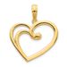 14k Fancy Open Heart Pendant_voghion.com