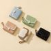 Women's Japanese Coin Purse Student Sweet Short Tri-fold Cross-border Zipper Hand-held Folding Bag PU Wallet_voghion.com