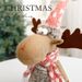 Christmas Reindeer Plush Decor Set – Handcrafted Fabric Standing & Sitting Deer With Pointed Hats For Holiday Mantel & Shelf Display (3 Styles)_voghion.com