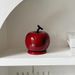 Red Apple Ceramic Toothpick Holder – Festive Fruit-Shaped Kitchen & Dining Decor (Food-Safe Glaze, Non-Slip Base)_voghion.com