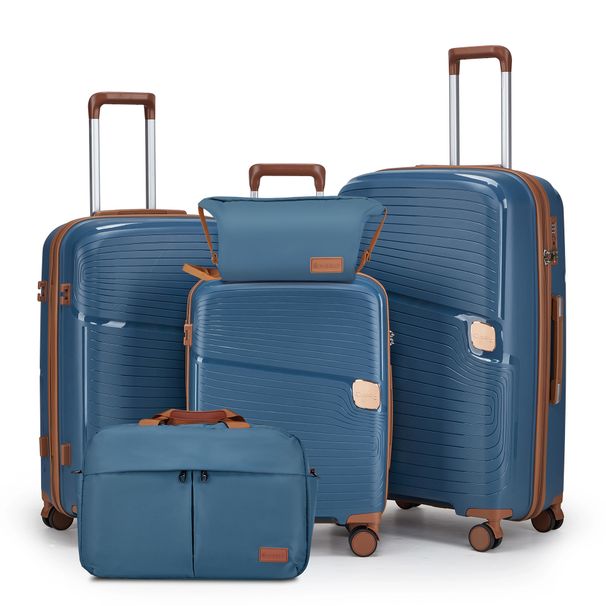 Bavul Seti PP Evrensel Tekerlek YKK Fermuarlı Biniş Bavulu 28 Büyük Kapasiteli TSA Şifreli Bavul Çantası_voghion.com