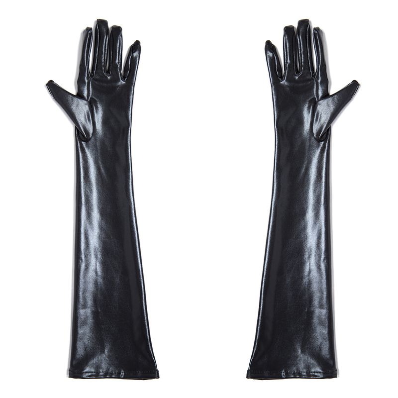 BDSM Voksenprodukter Flørting Svarte Hansker Uformelt Kvinnelig Utstyr Femfingerhansker Voksenprodukter_voghion.com