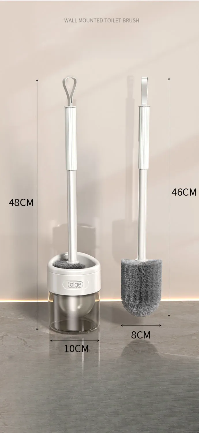 Aige Set Household No Dead Angle 2024 New Wall-Mounted Bathroom With Base Toilet Cleaning Brush_voghion.com