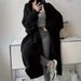 Women's Oversized Long Cardigan – Lightweight Open-Front Knit Sweater (Black/Crimson/Grey/Violet, S-XL)_voghion.com