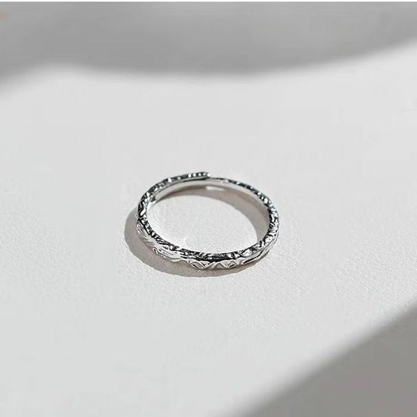 Coppia di anelli semplici in argento puro 999, con carta da zucchero, Qixi 520, regalo per fidanzato e fidanzata_voghion.com