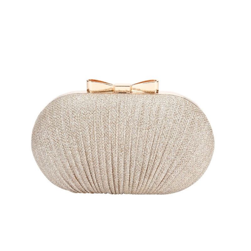 Borsa a mano da sposa da sposa Borsa da sera da donna Borsa a tracolla con catena Elegante borsa a forma di uovo con strass Borsa a mano da banchetto_voghion.com