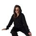 Women's Clothing Hooded Zipper Long Sleeves Full Body Hot Diamond Top Drawstring Trousers Sweater Suit Two Piece Suit Fashionable Sports Style Outfit_voghion.com