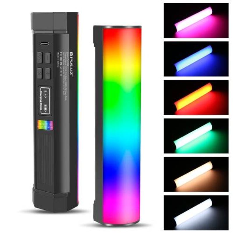 PULUZ 17cm Photo Handheld Full Color RGB Stick Light Magnetic LED Fill Light_voghion.com