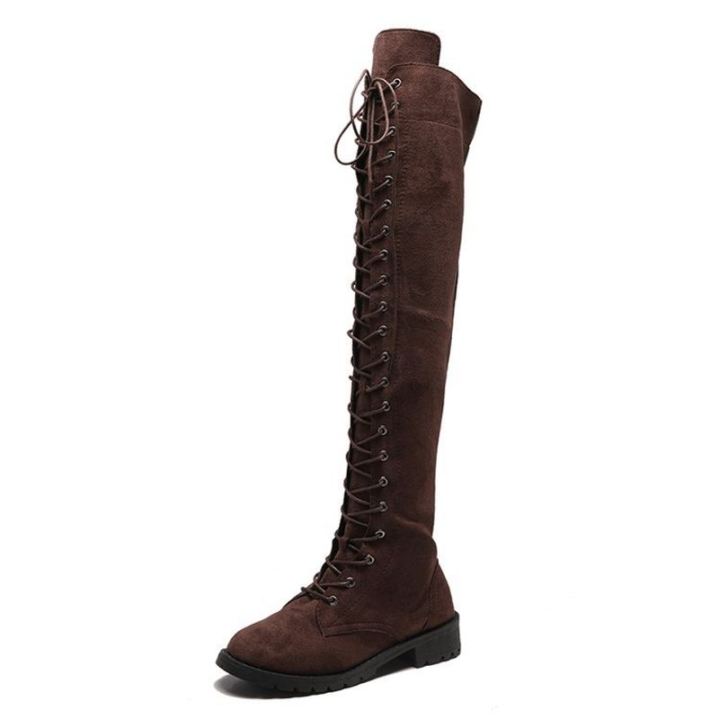 New Thigh High Boots Women Boots Winter Shoes Over The Knee Boots Suede Women Shoes Female Winter Women Winter Boots Plus Size S024_voghion.com