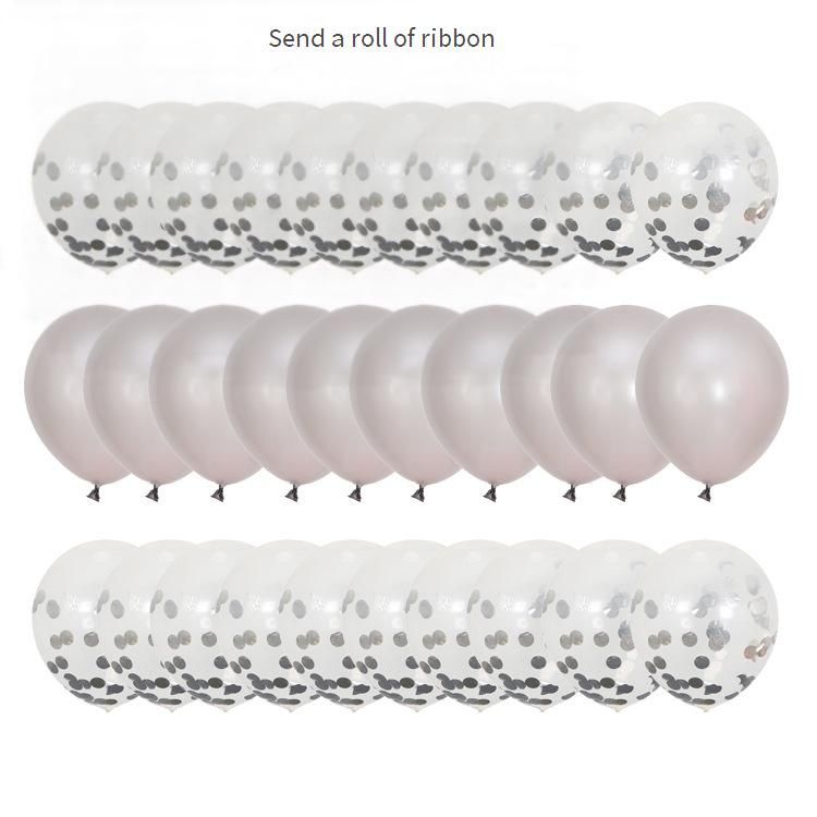 Zabavni pripomočki, rožnato zlati bleščičasti konfeti baloni, kombinacija kompleta, dekoracija za rojstni dan, poročni aranžma, 12-palčni 2,8g lateks balon_voghion.com