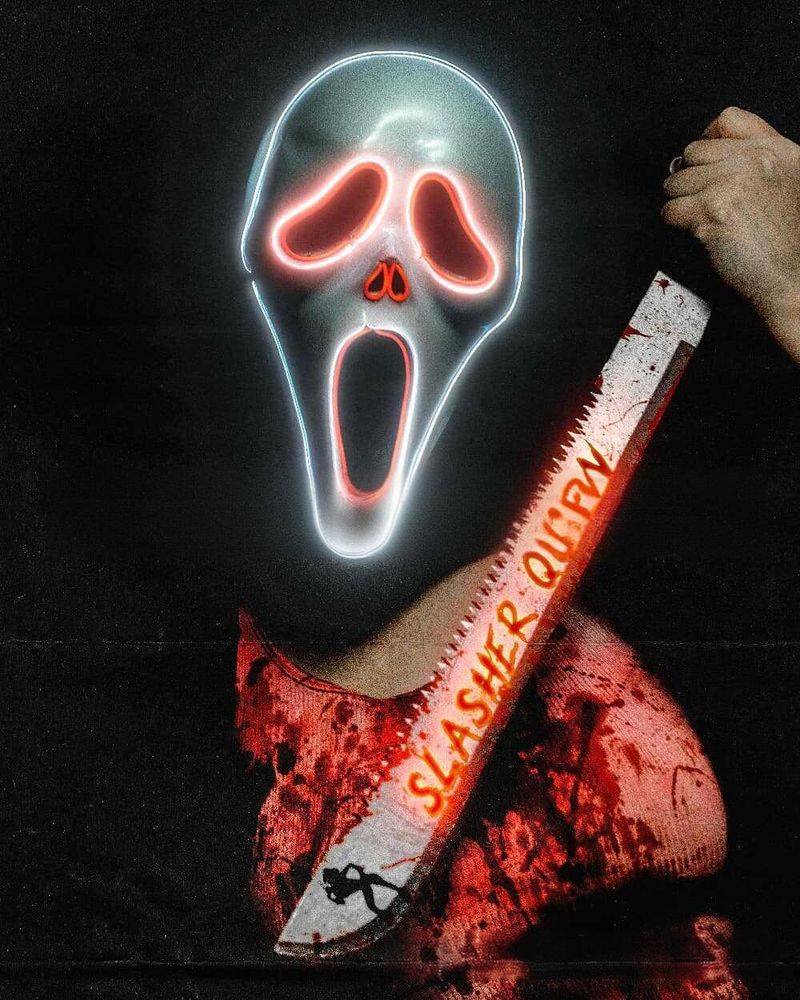 Screaming LED Glow Mask Scary Light Up Halloween Face Mask With 5 Horror Modes For Haunted Houses Cosplay Night Parties_voghion.com