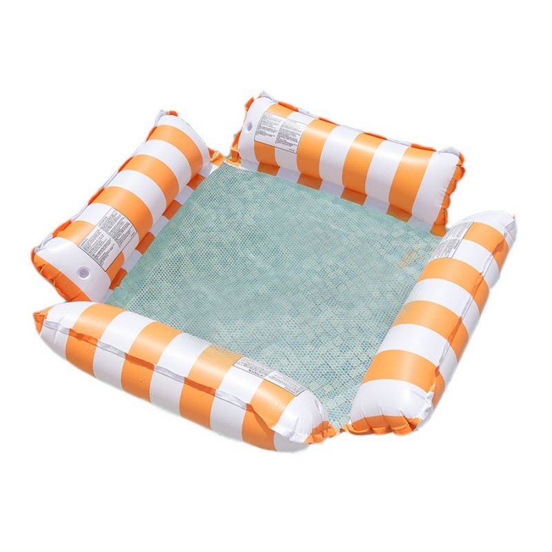 Foldable Inflatable Hammock - Floating Lounge Chair For Adults (Portable Pool Float Heavy-Duty PVC Quick-Dry Mesh & Carrying Bag)​_voghion.com