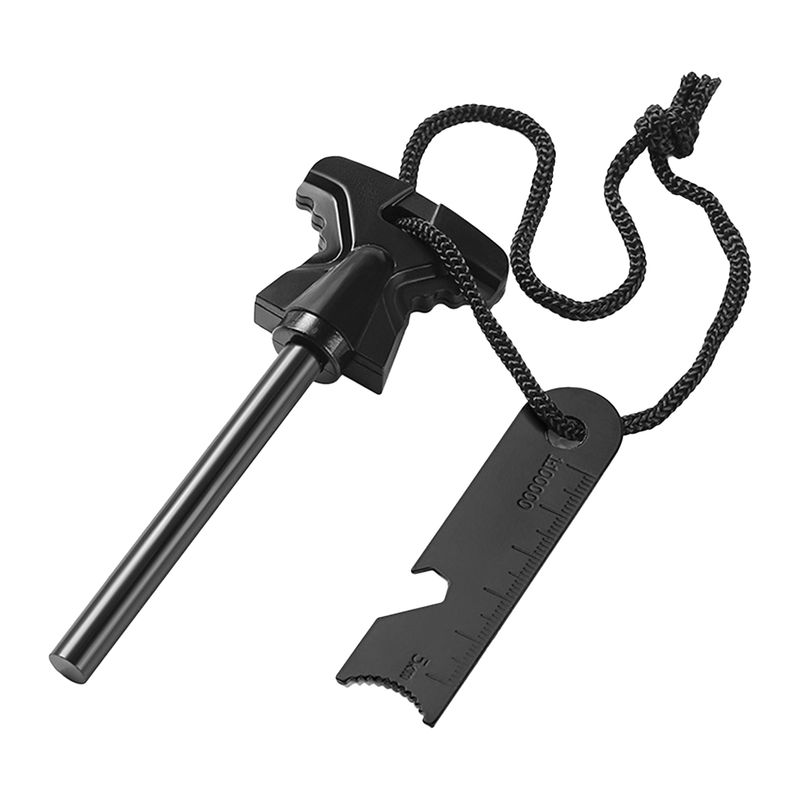 SportLife Fire multifunktionell korrosionsbeständig bärbar nödfot i magnesium för utomhusäventyr_voghion.com