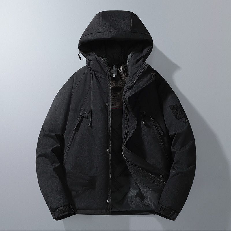 Men's Clothing plus velvet thick warm cotton jacket windproof waterproof climbing_voghion.com