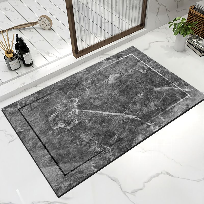 Weiche Kieselgur-Fußmatte mit Wasseraufnahme, schnelltrocknend, rutschfest, für Badezimmereingang, Marmoroptik_voghion.com