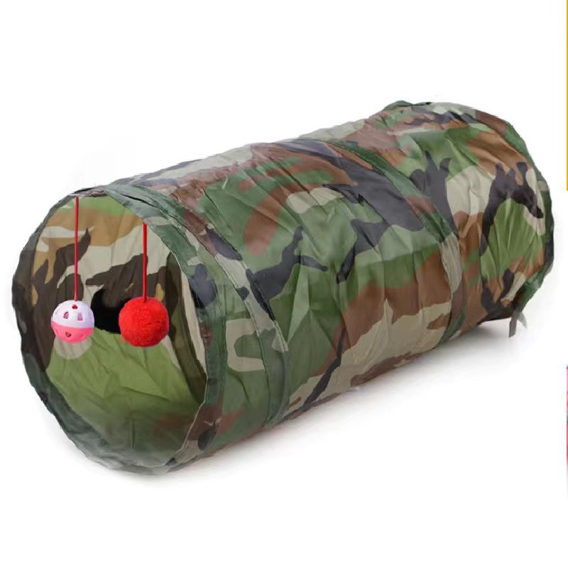 Tunnel pliable pour animaux de compagnie, tente de jeu amusante, plusieurs trous, chaton, lapin, entraînement en plein air et en intérieur, Tube de jeu pour chat et chien_voghion.com