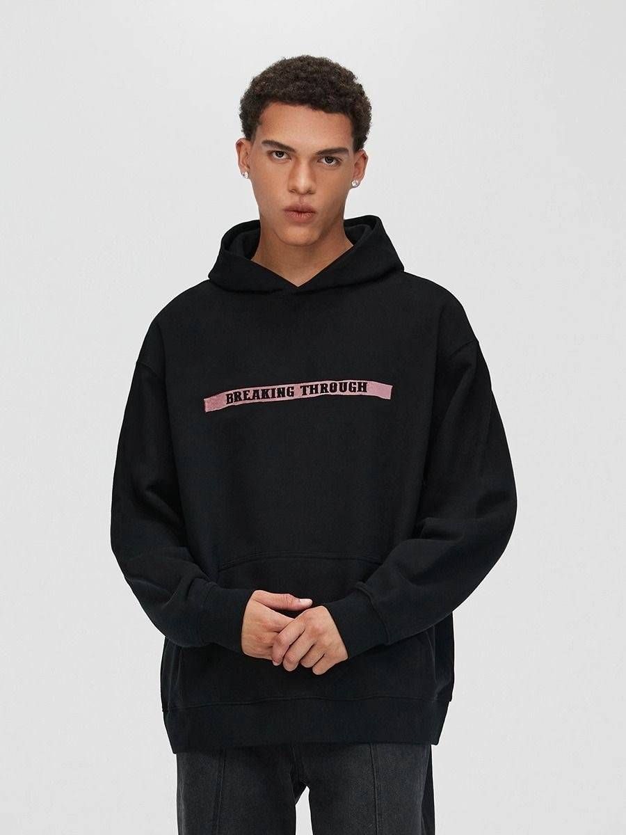 Sweat à capuche ample grande taille automne/hiver 2024 100 % coton_voghion.com