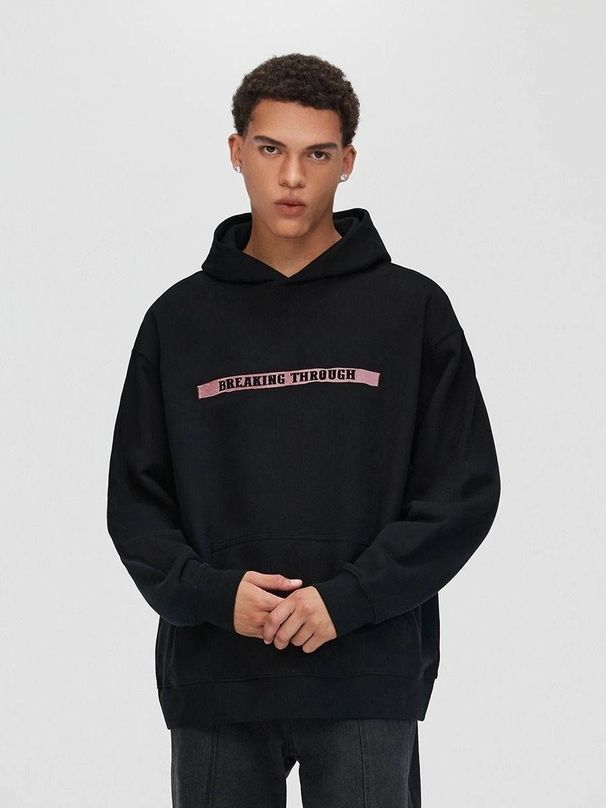 Sweat à capuche ample grande taille automne/hiver 2024 100 % coton_voghion.com