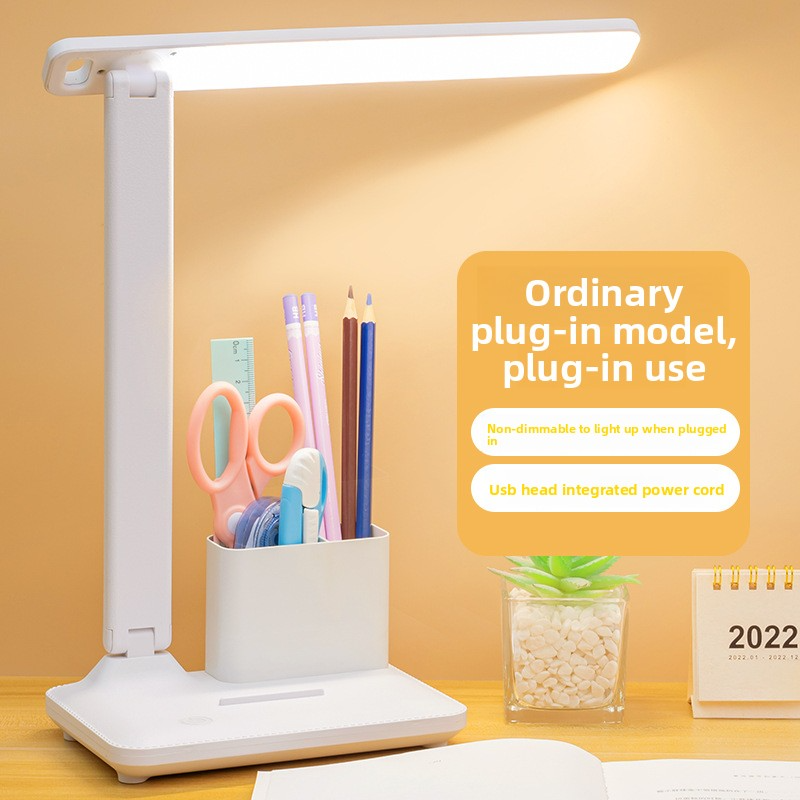 Adjustable LED Desk Lamp With Touch Control – Foldable Eye-Care Study Light (3 Color Modes, USB Rechargeable, 360° Rotation, CE Certified)​_voghion.com