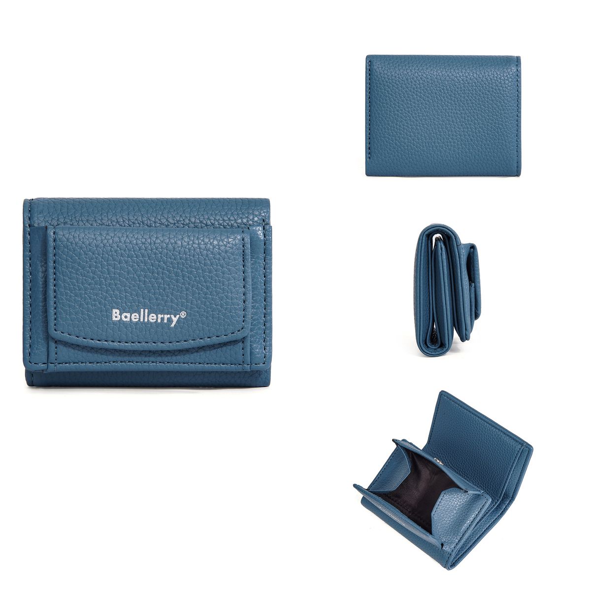 Női táskák Új stílusú női pénztárca rövid stílus több kártyatartós háromrészes aprópénz pénztárca mini pénztárca női_voghion.com