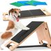 Creative Paw Elastic Wooden Portable Solid Wood Dog Board Foldable Nail Scratching Pad_voghion.com