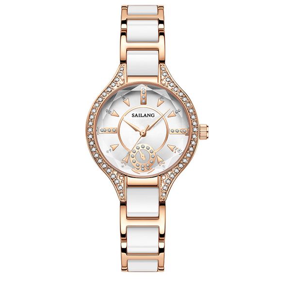 Nuovo orologio di vendita caldo Orologio da donna Sailang Orologio in ceramica impermeabile Orologio al quarzo transfrontaliero_voghion.com