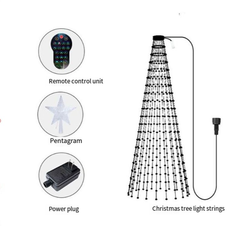 Christmas lighting APP smart Christmas tree lights Bluetooth fantasy point control leather line light string neon lights holiday LED _voghion.com