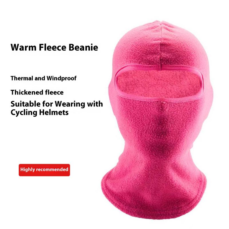 Máscara facial de inverno tipo balaclava para esqui, motocicleta e ciclismo – forro de lã respirável e à prova de vento, tamanho único (várias cores disponíveis)_voghion.com