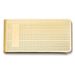 Gold-tone Textured Pattern Money Clip With Engraving Area_voghion.com