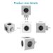 MASSFA Multi EU Power Strip Electrical Plug Cube Multiple Extension Socket With 5 AC Outlets 3680W Adapter For Home_voghion.com