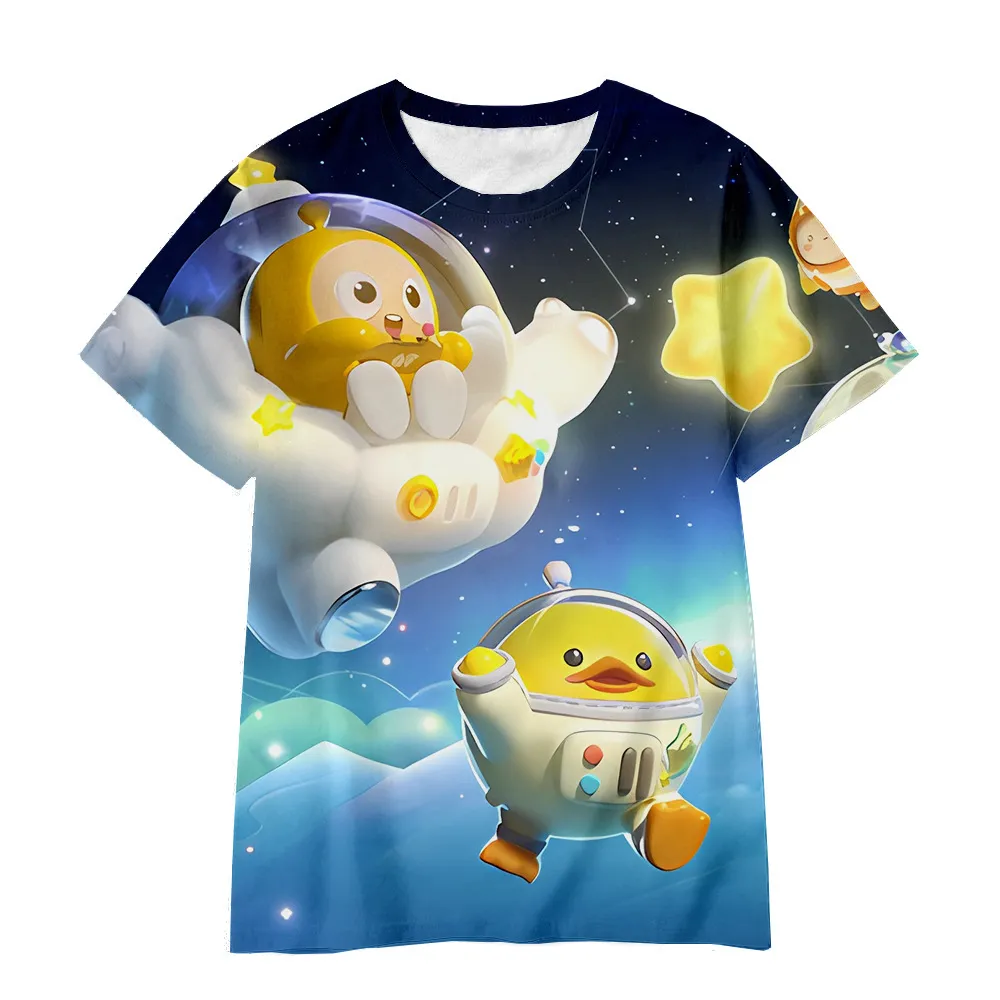 T-shirt respirant et mignon, imprimé numérique en 3D, jeu de dessin animé Egg Party, à vendre_voghion.com
