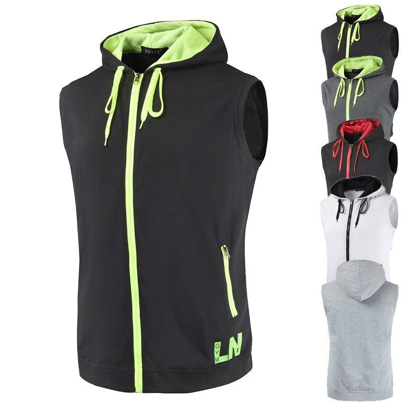 Sportsvest, Løbevest, Casual Vest, Hudvenlig og behagelig, Smuk og praktisk, Velegnet til forår, sommer og forskellige sportsgrene
_voghion.com
