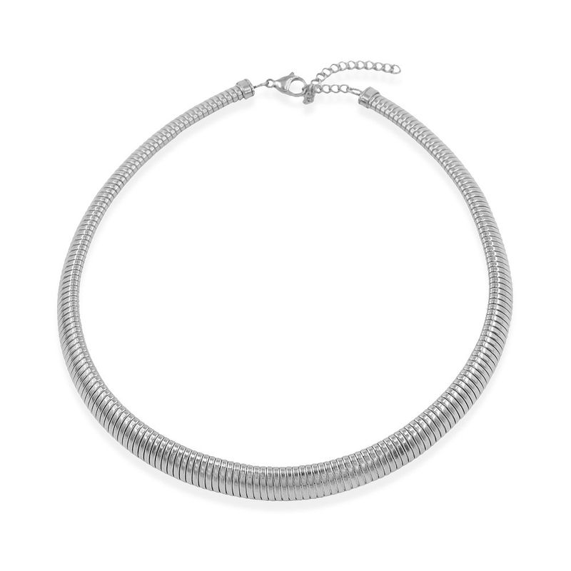 Women's Jewelry Stainless Steel Telescopic Elastic Snake Ring Necklace Fashionable Hip Hop Personality Female Vacuum Waterproof Collar_voghion.com
